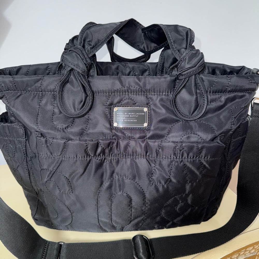 Marc By Marc Jacobs Black Quilted Baby Bag